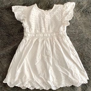 Zara girl white lace dress size 2-3yr